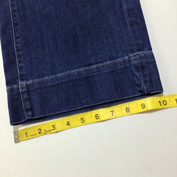 Chico's Trouser Jean Dark Blue Wide Leg Jeans - Picture 8 of 8